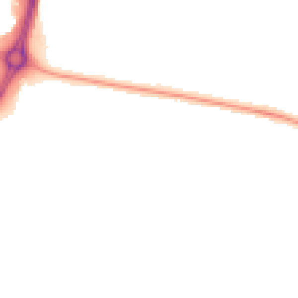 Night-time road noise heatmap for CV3 2BQ