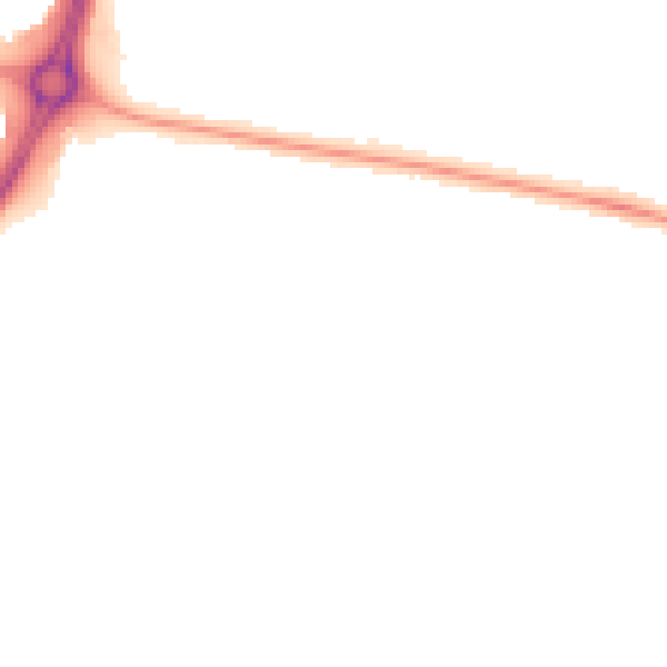 Night-time road noise heatmap for CV3 2BW