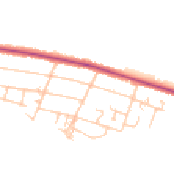 Daytime road noise heatmap for CV3 2DA