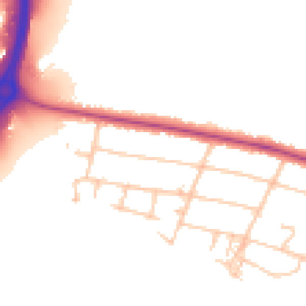 Daytime road noise heatmap for CV3 2DE