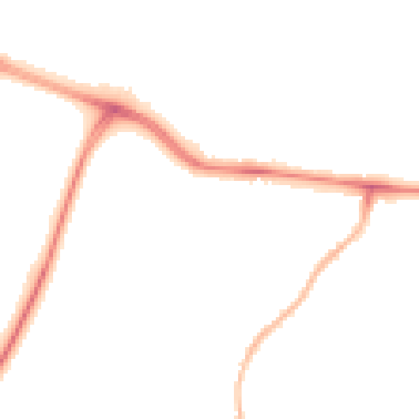Night-time road noise heatmap for CV3 2DG