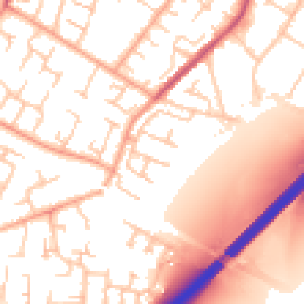 Daytime road noise heatmap for CV3 2EG