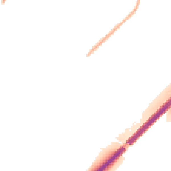 Night-time road noise heatmap for CV3 2EG