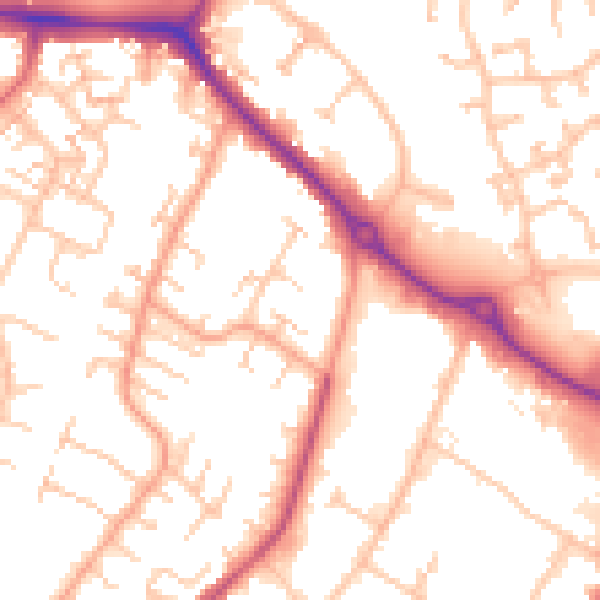 Daytime road noise heatmap for CV3 2ET
