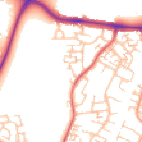 Daytime road noise heatmap for CV3 2FU