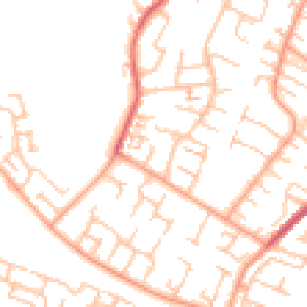 Daytime road noise heatmap for CV3 2GP