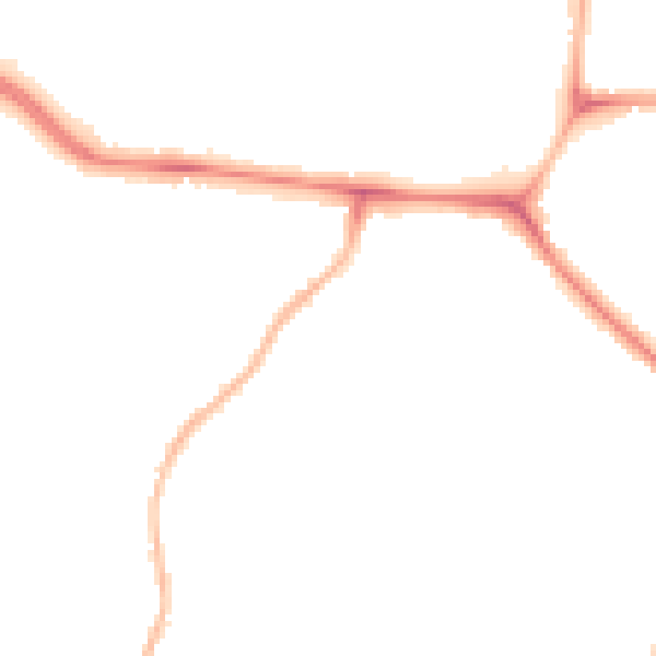 Night-time road noise heatmap for CV3 2HQ