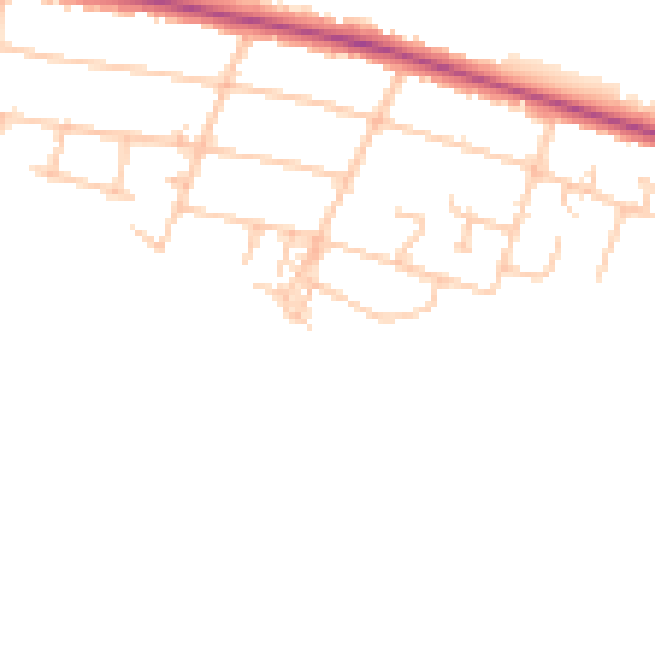 Daytime road noise heatmap for CV3 2JP