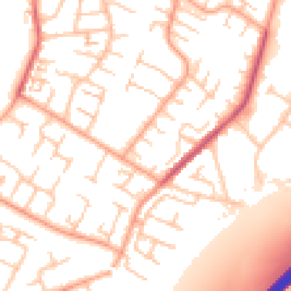 Daytime road noise heatmap for CV3 2LU