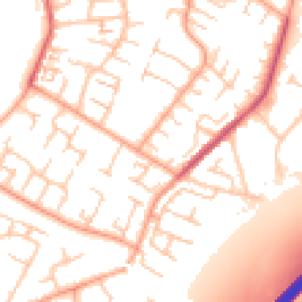 Daytime road noise heatmap for CV3 2LW