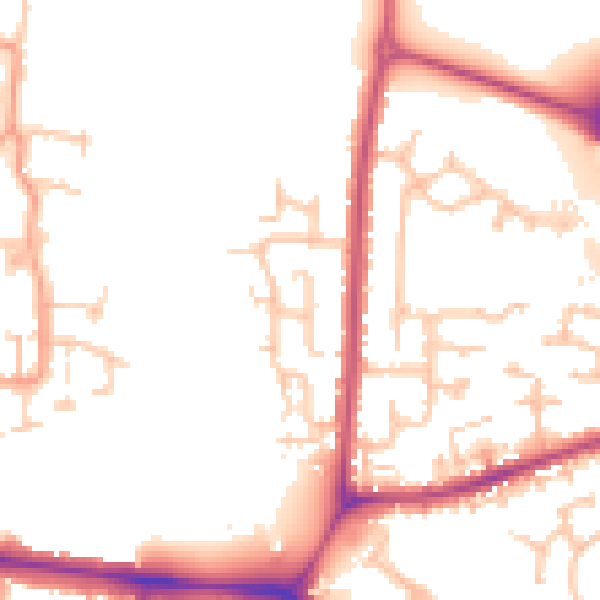Daytime road noise heatmap for CV3 2NS