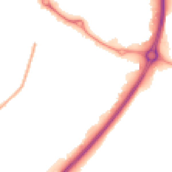 Night-time road noise heatmap for CV3 2NT