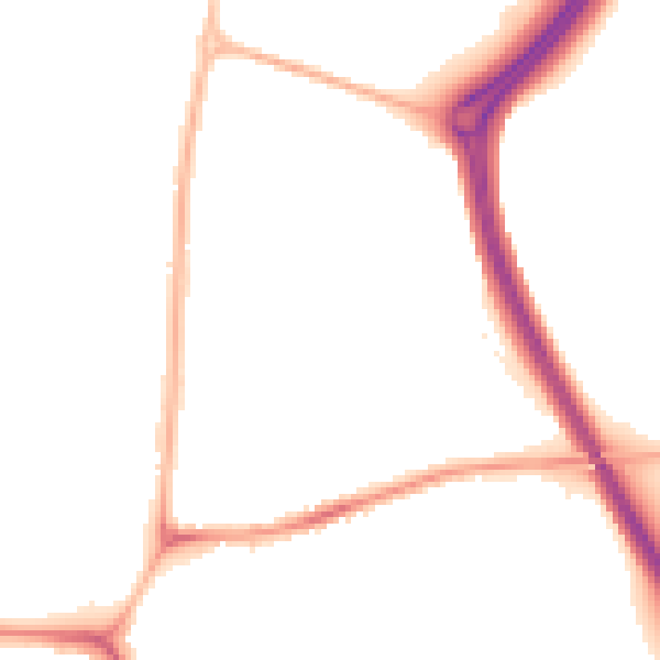 Night-time road noise heatmap for CV3 2PF