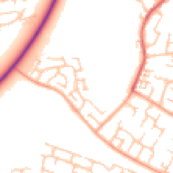 Daytime road noise heatmap for CV3 2PW