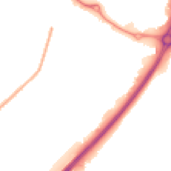 Night-time road noise heatmap for CV3 2RN