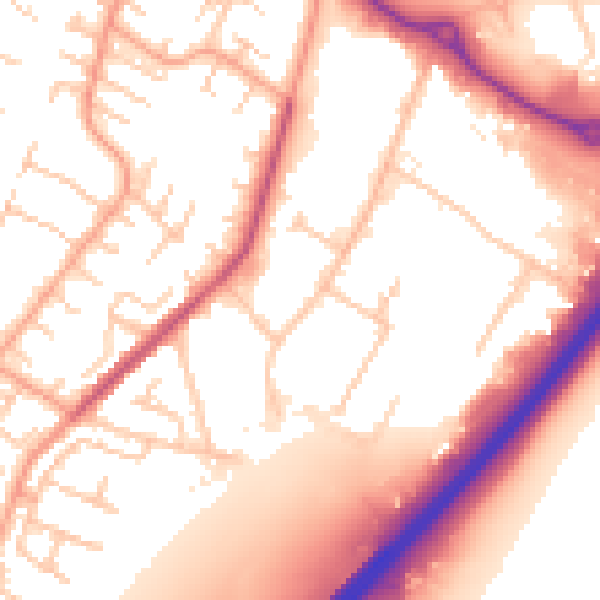 Daytime road noise heatmap for CV3 2RQ