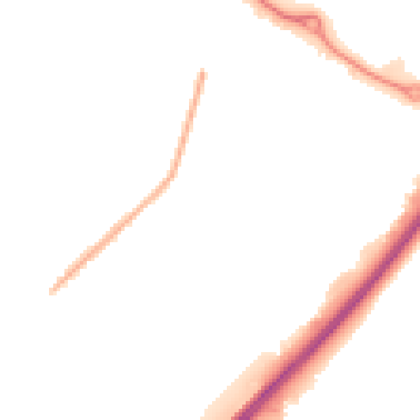 Night-time road noise heatmap for CV3 2RQ