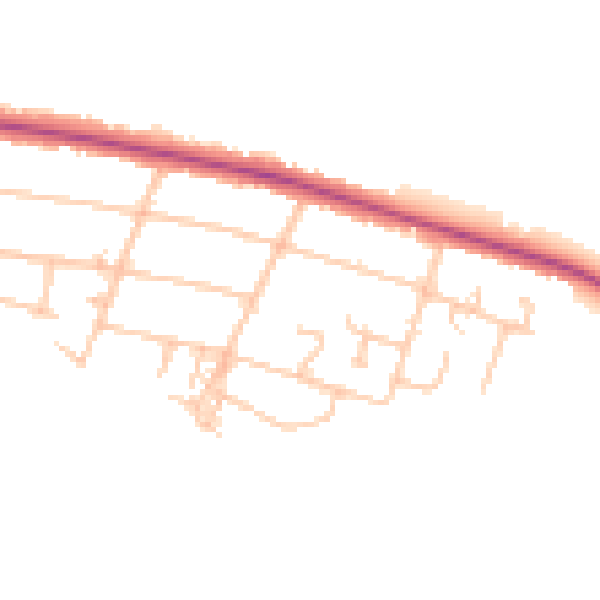 Daytime road noise heatmap for CV3 2SA