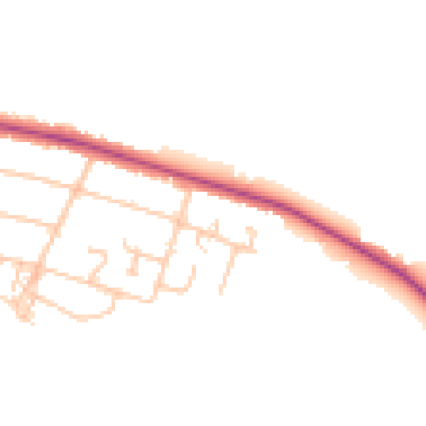 Daytime road noise heatmap for CV3 2SD