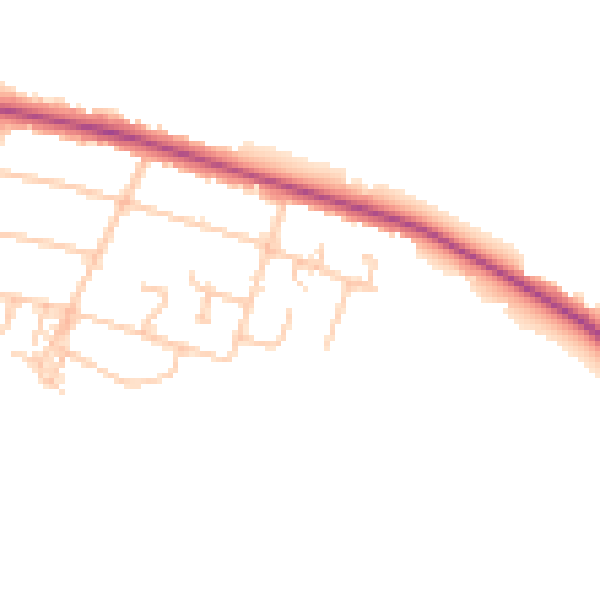 Daytime road noise heatmap for CV3 2SE