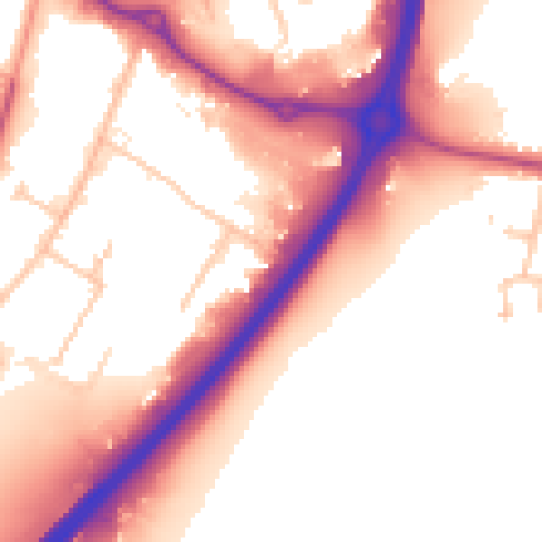 Daytime road noise heatmap for CV3 2TE