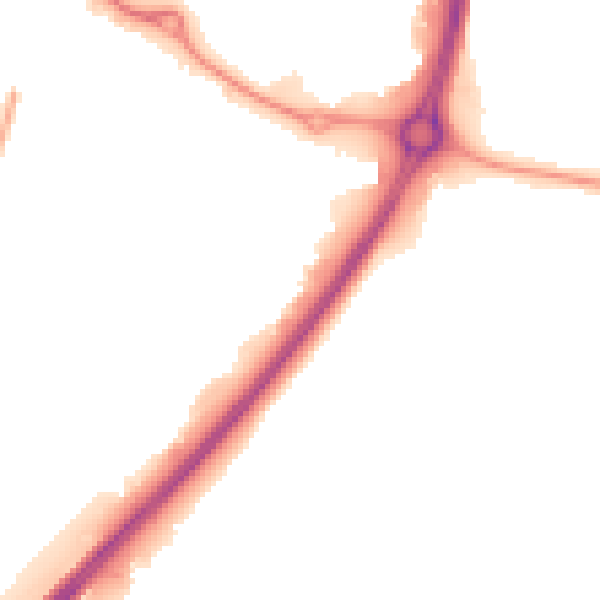 Night-time road noise heatmap for CV3 2TE