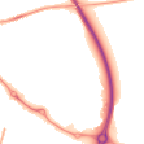 Night-time road noise heatmap for CV3 2US