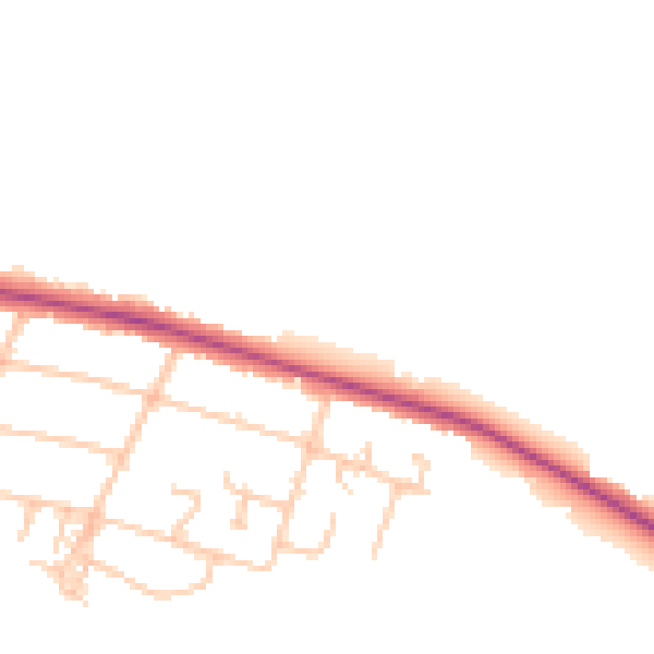 Daytime road noise heatmap for CV3 2WJ
