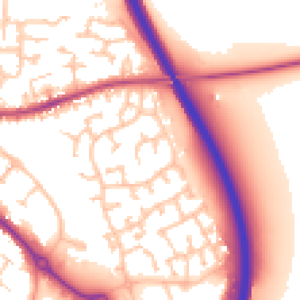 Daytime road noise heatmap for CV3 2XF