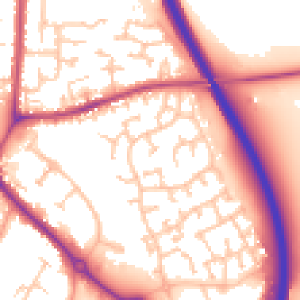 Daytime road noise heatmap for CV3 2XR