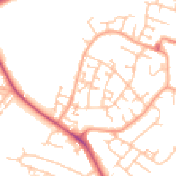 Daytime road noise heatmap for CV3 3AF