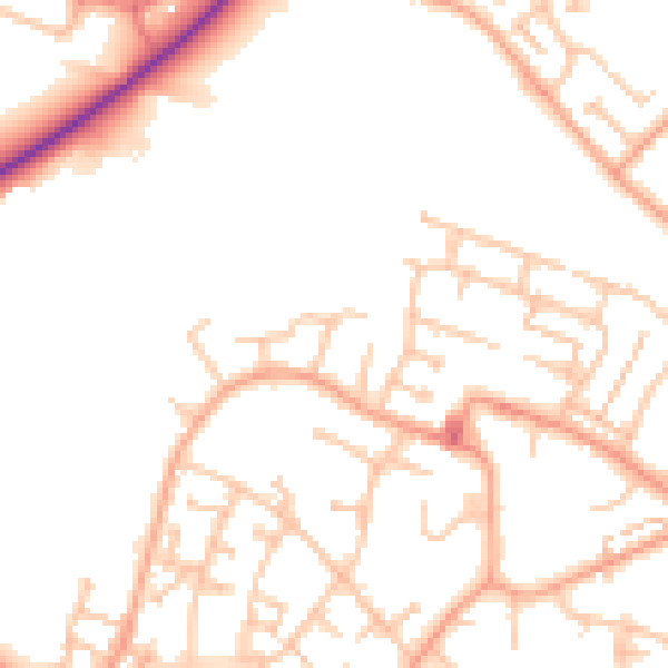 Daytime road noise heatmap for CV3 3AT
