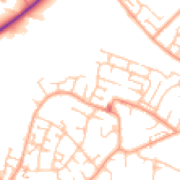 Daytime road noise heatmap for CV3 3AW