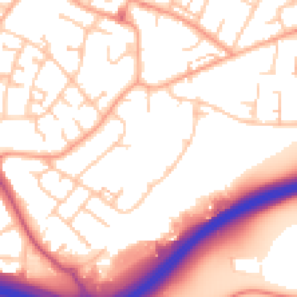Daytime road noise heatmap for CV3 3GD