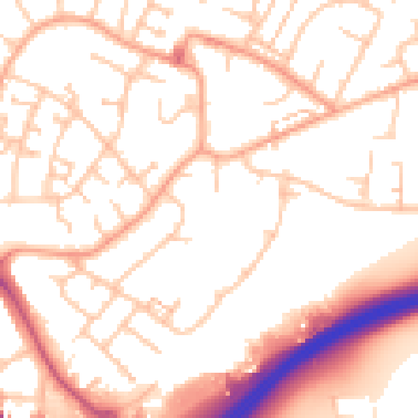 Daytime road noise heatmap for CV3 3GF