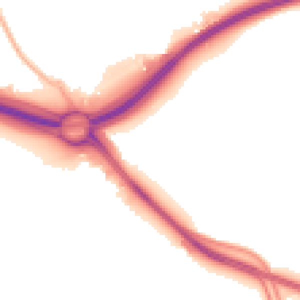 Night-time road noise heatmap for CV3 3GU