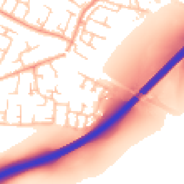 Daytime road noise heatmap for CV3 3JZ