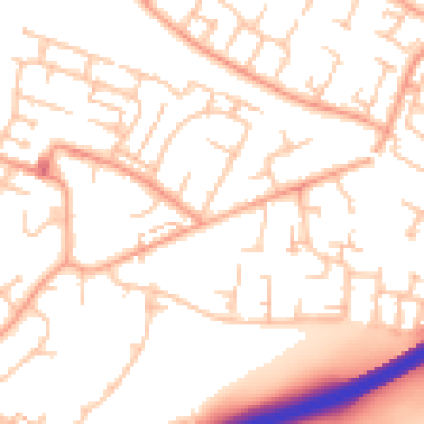 Daytime road noise heatmap for CV3 3LA