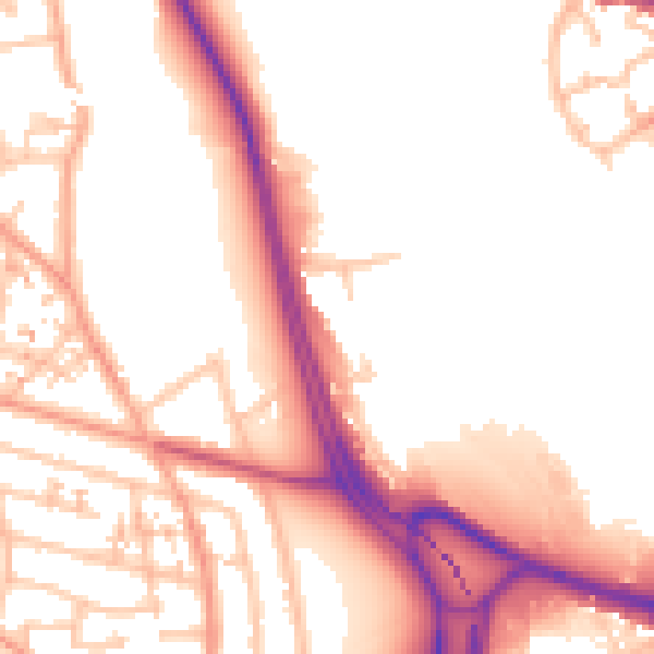 Daytime road noise heatmap for CV3 4AG