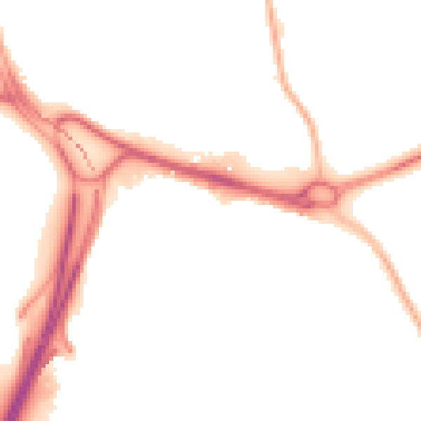 Night-time road noise heatmap for CV3 4AT