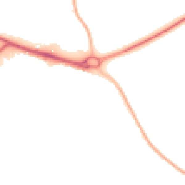 Night-time road noise heatmap for CV3 4AW