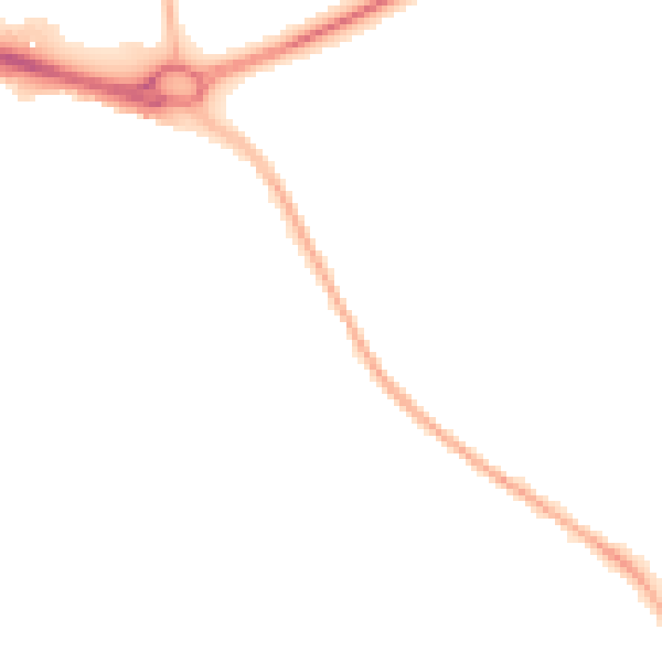 Night-time road noise heatmap for CV3 4BA