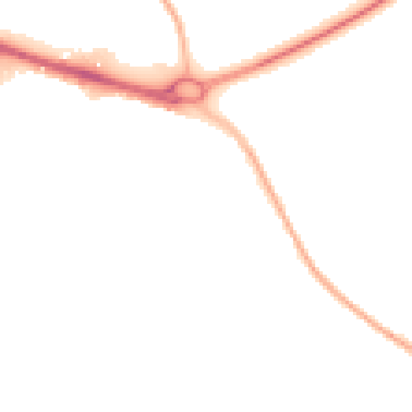 Night-time road noise heatmap for CV3 4BU