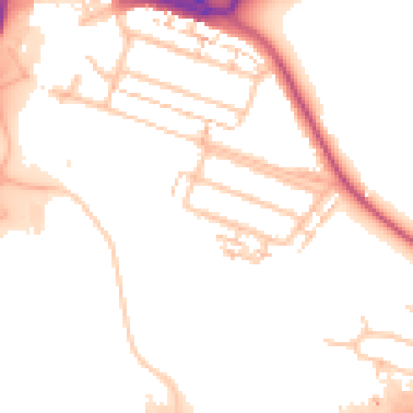 Daytime road noise heatmap for CV3 4DF