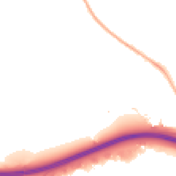 Night-time road noise heatmap for CV3 4DX