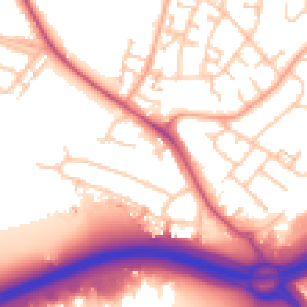 Daytime road noise heatmap for CV3 4ER