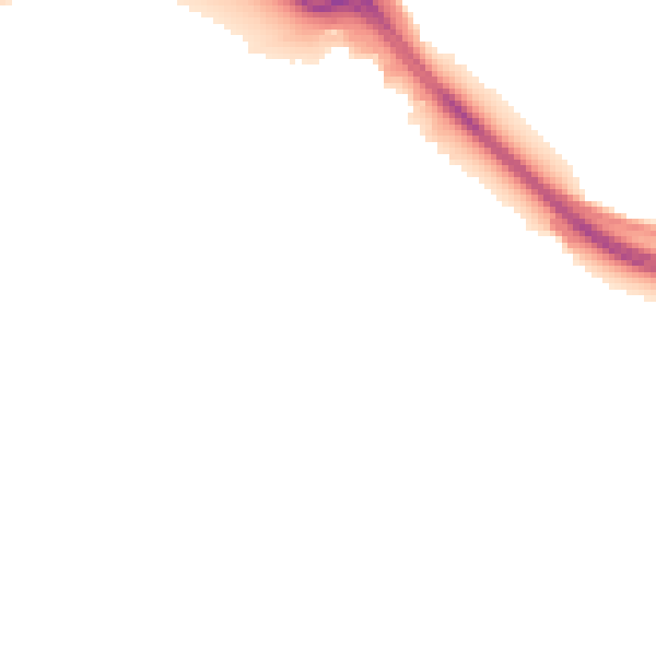 Night-time road noise heatmap for CV3 4FJ