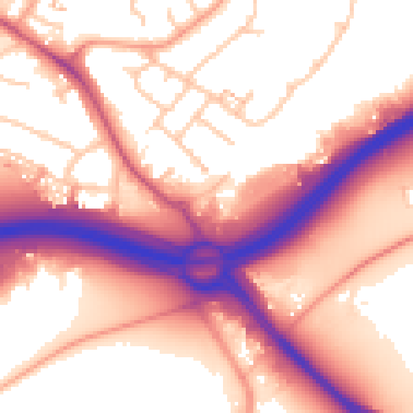 Daytime road noise heatmap for CV3 4FS