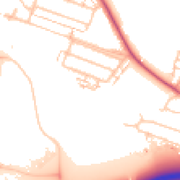 Daytime road noise heatmap for CV3 4FW