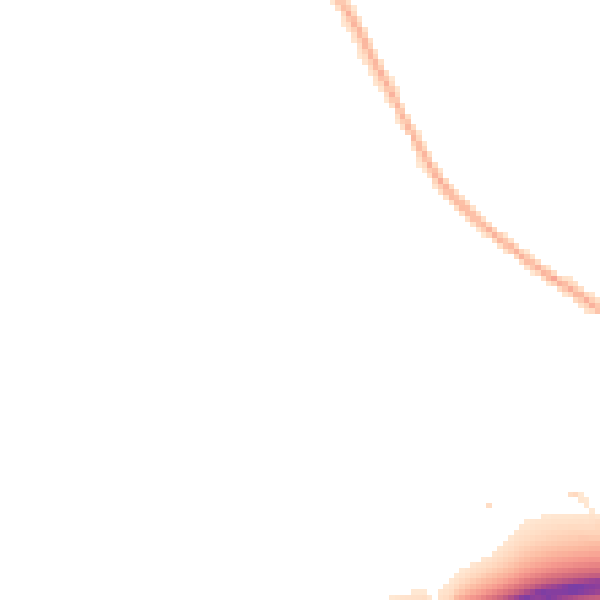 Night-time road noise heatmap for CV3 4FW